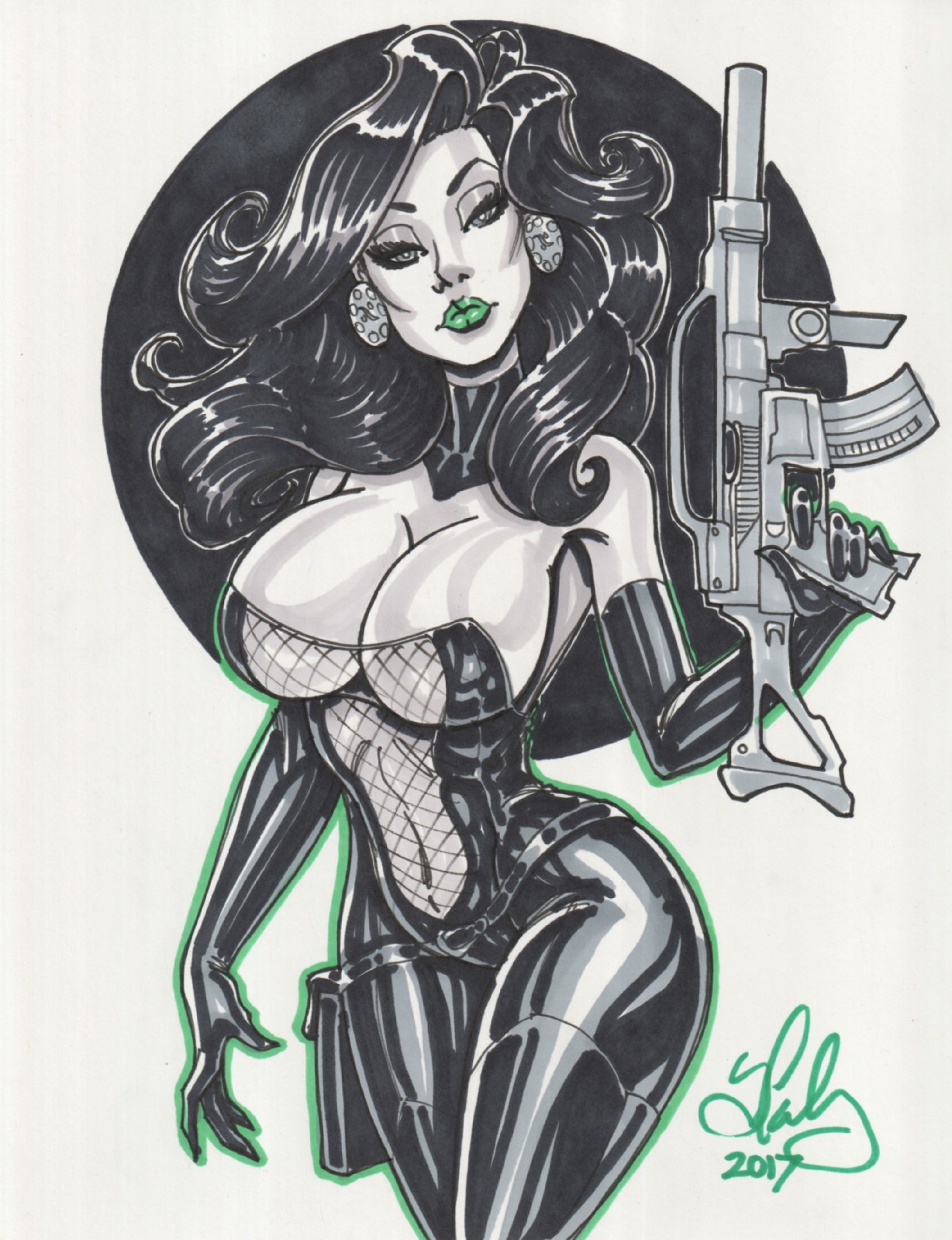 Viper (Madame Hydra) by Cameron Blakey (8.5x11) - Original Comic Art
