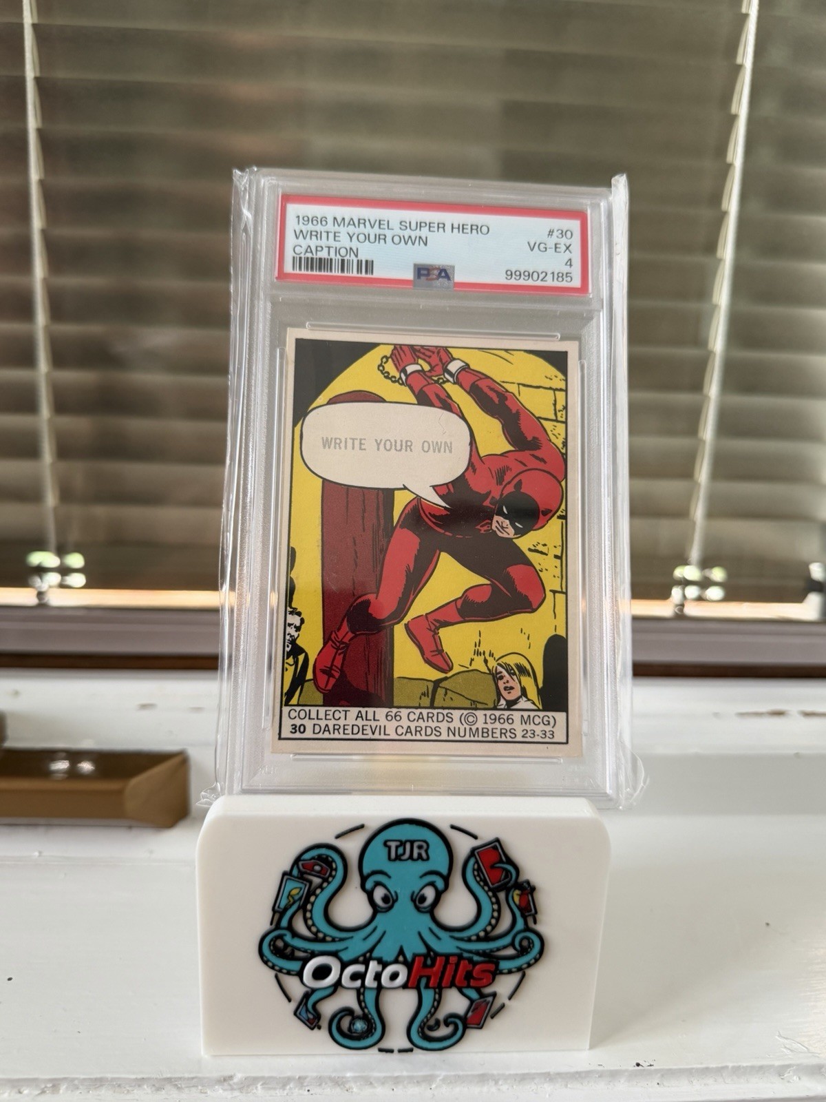 1966 Donruss MARVEL SUPER HEROES CARD #30 DAREDEVIL Write Your Own PSA 4
