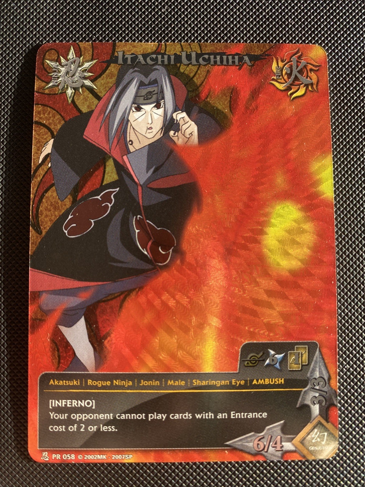 2007 Naruto  CCG PR 058 Itachi Uchiha Foil Promo