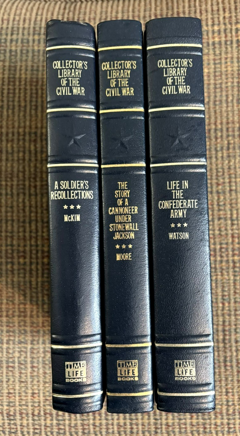 Set of 3 Confederate Memoirs - Reprints of rare Civil War books