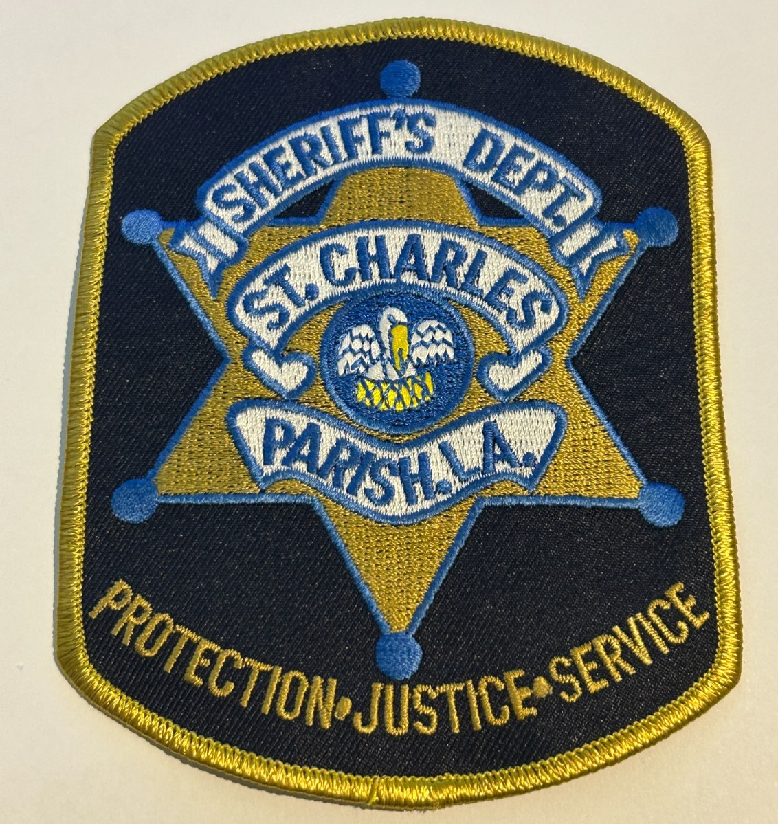 St Charles Parish Louisiana Sheriff Patch Unused