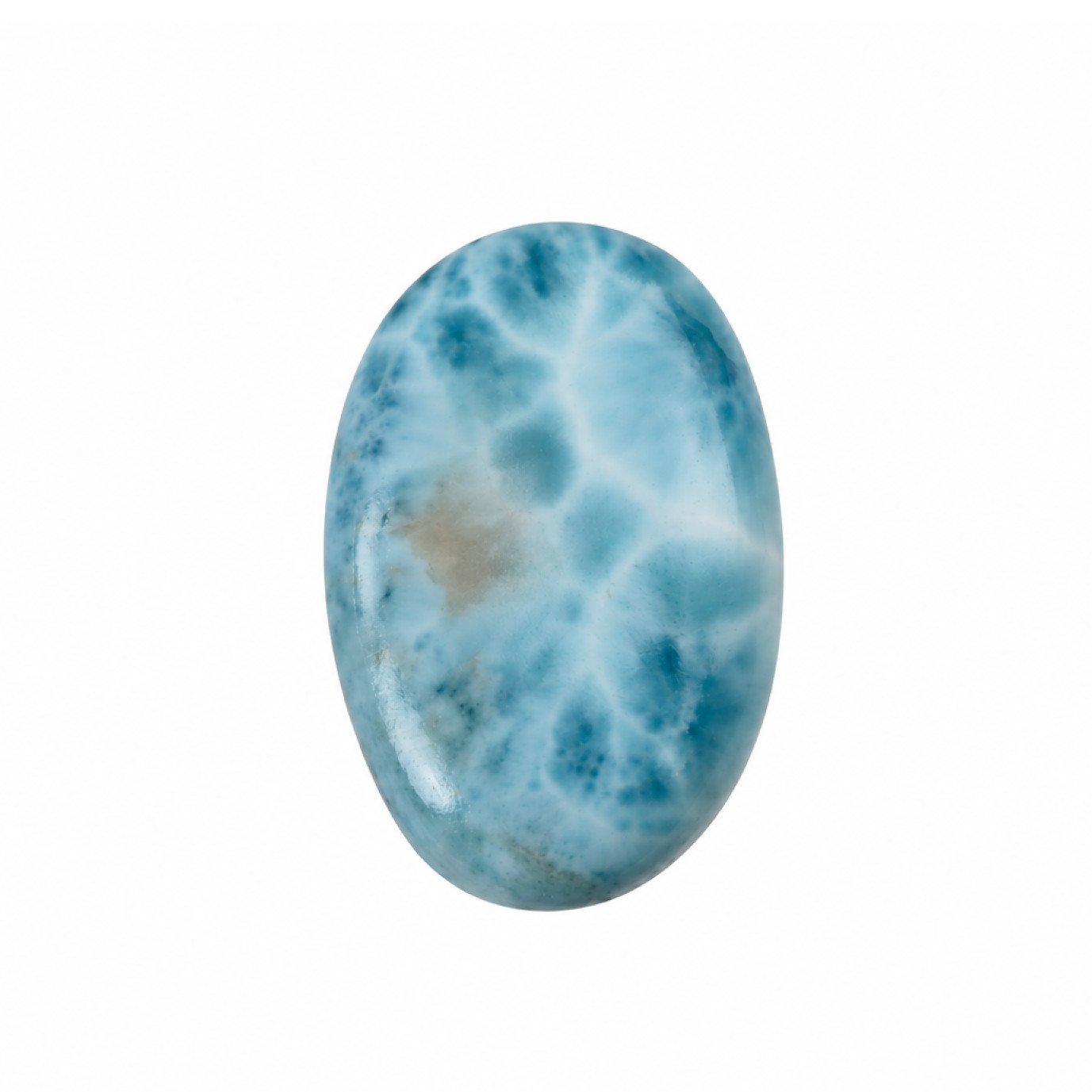 Genuine Sky Blue Larimar Oval Stones 30mm