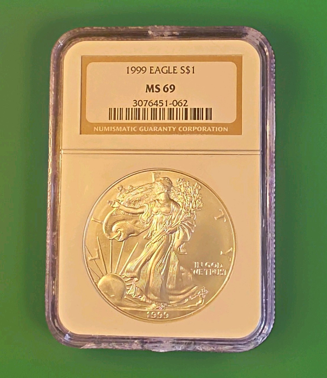 1999 ASE $1  1 oz .999  NGC MS 69 SHARP