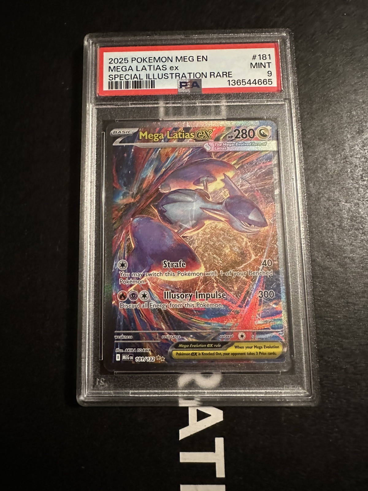 2025 Pokemon Mega Evolution MEGA LATIAS EX #181 Special Illustration Rare PSA 9