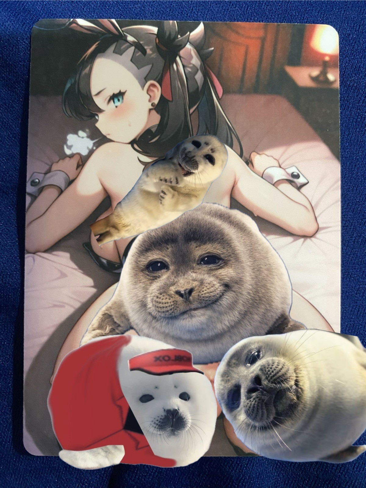 NEW RARE Pokemon Sword Shield Marnie Pinup Anime Waifu Double Sided Hentie Hot