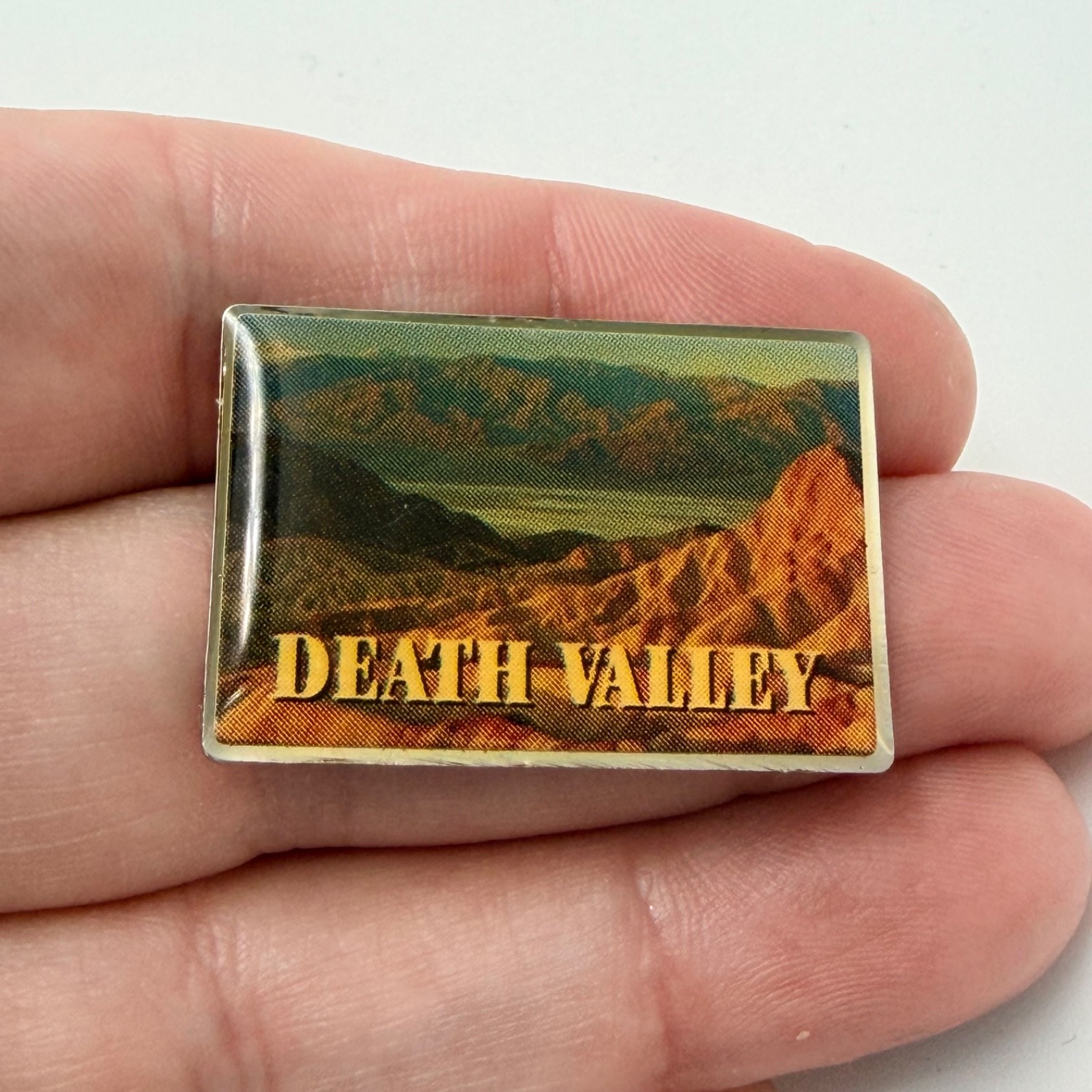 Death Valley Lapel Pin Enamel Scenic Desert National Park Telescope Peak