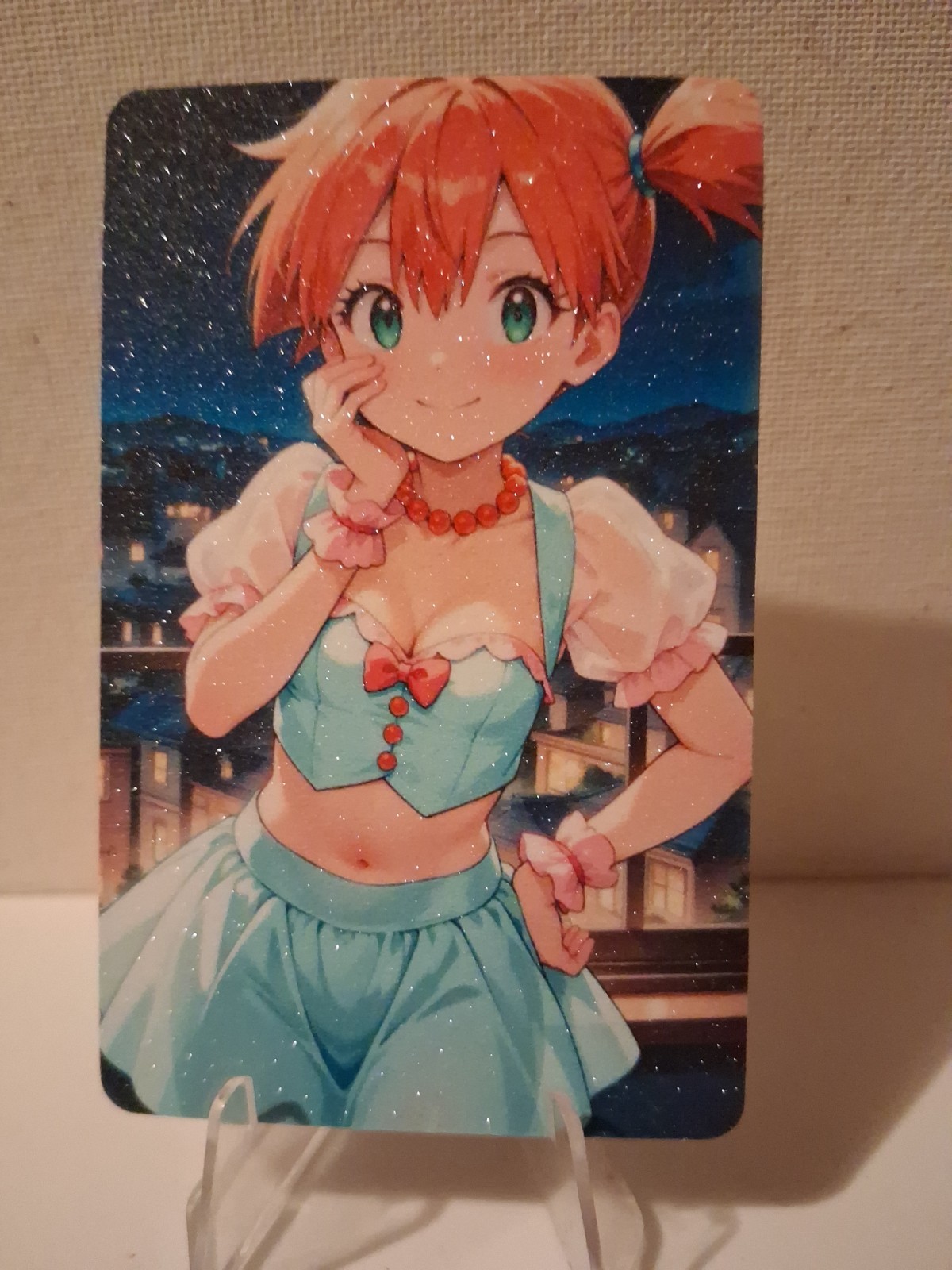 Pokémon Misty Glitter Anime Trading Card 