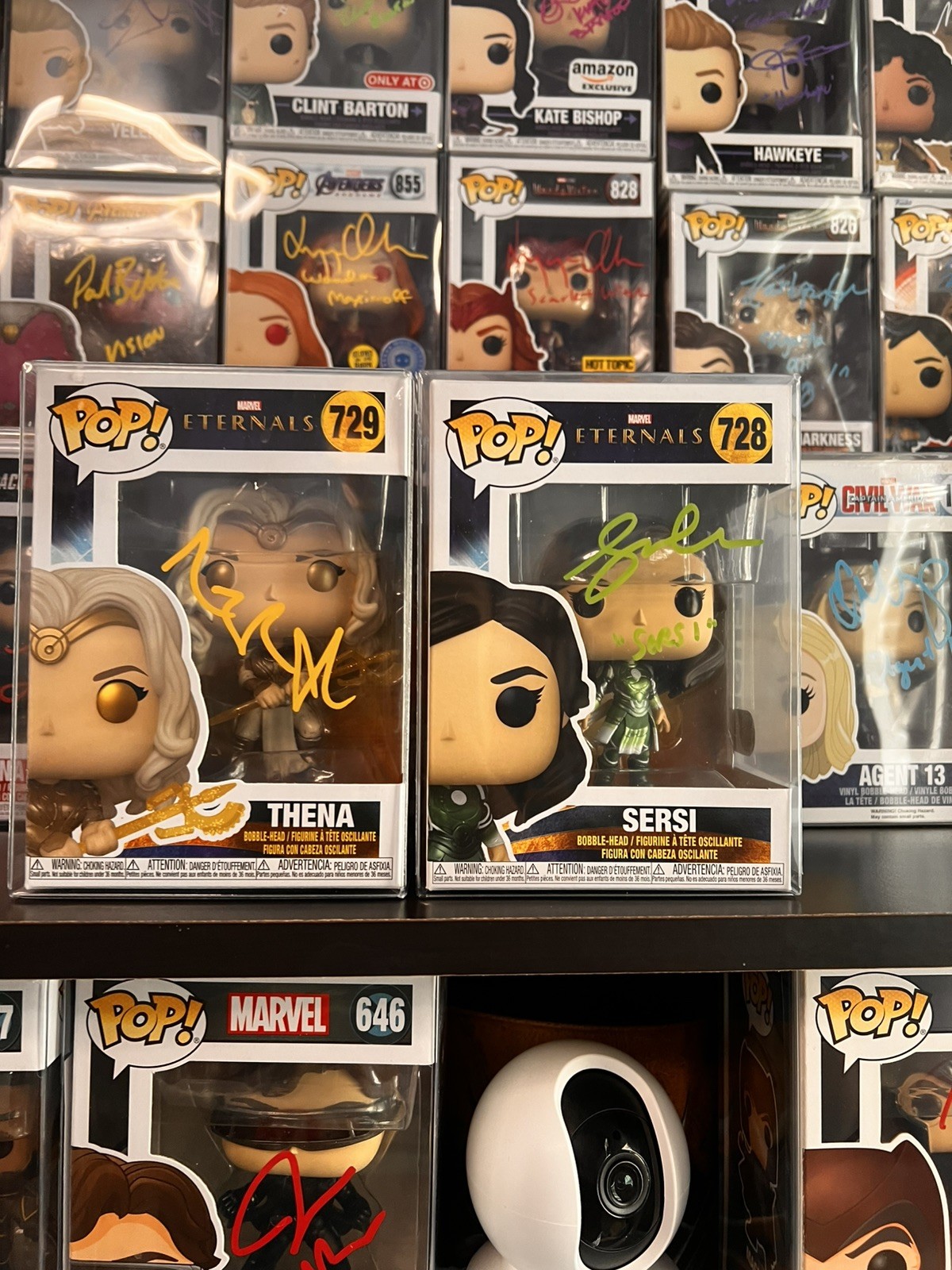 Signed Eternals Funko Pop Lot