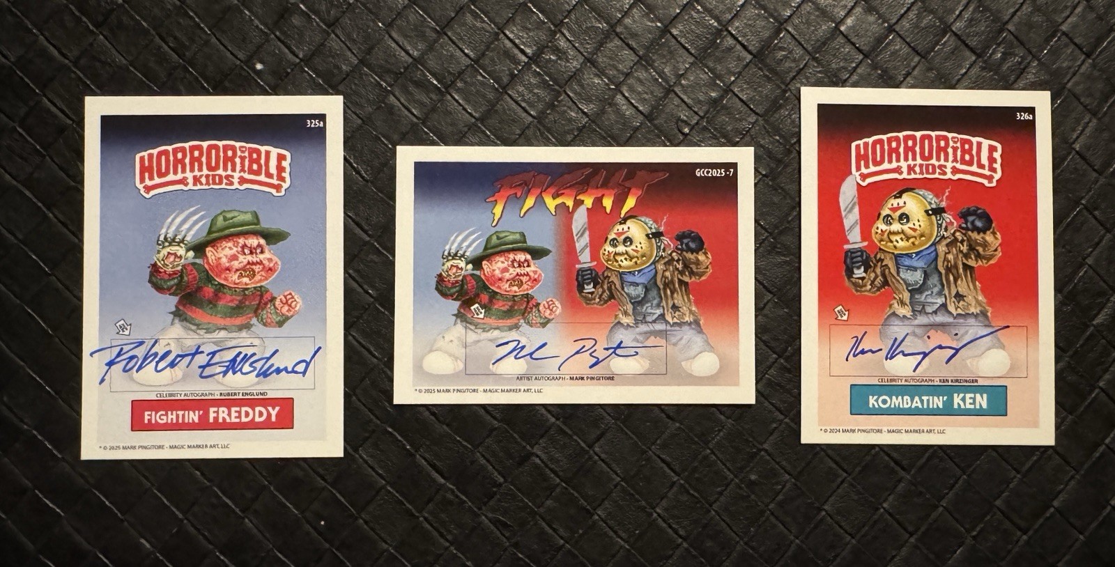 Horrorible Kids ROBERT ENGLUND & KEN KIRZINGER Freddy Vs. Jason AUTO Rare /25