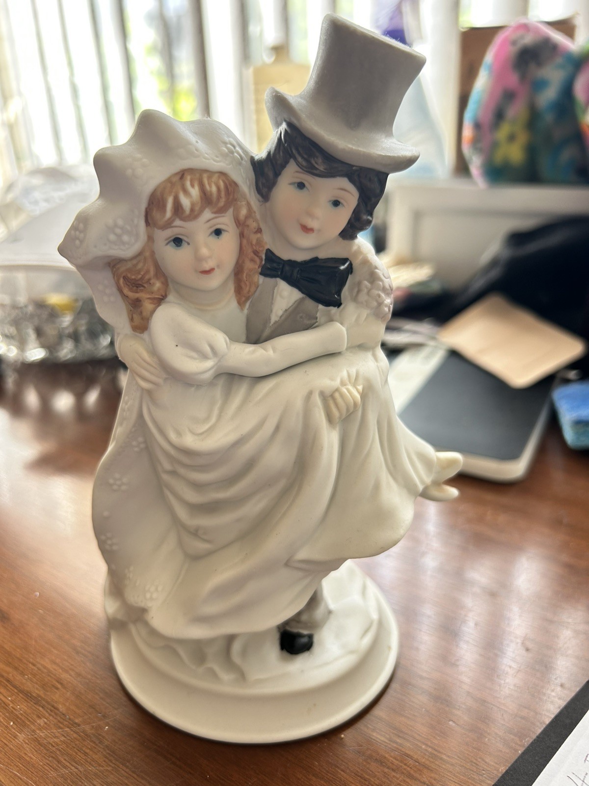 Bride & Groom on Wedding day from Taiwan 7” X 4” X 3.5”