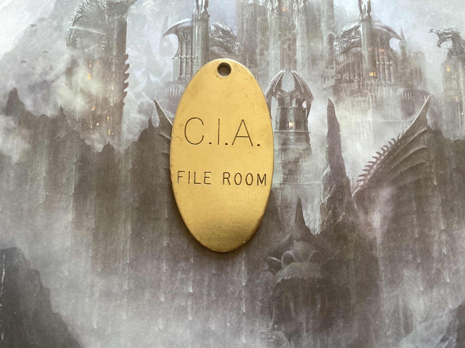 C.I.A FILE ROOM key fob/ Lowell Sigmund