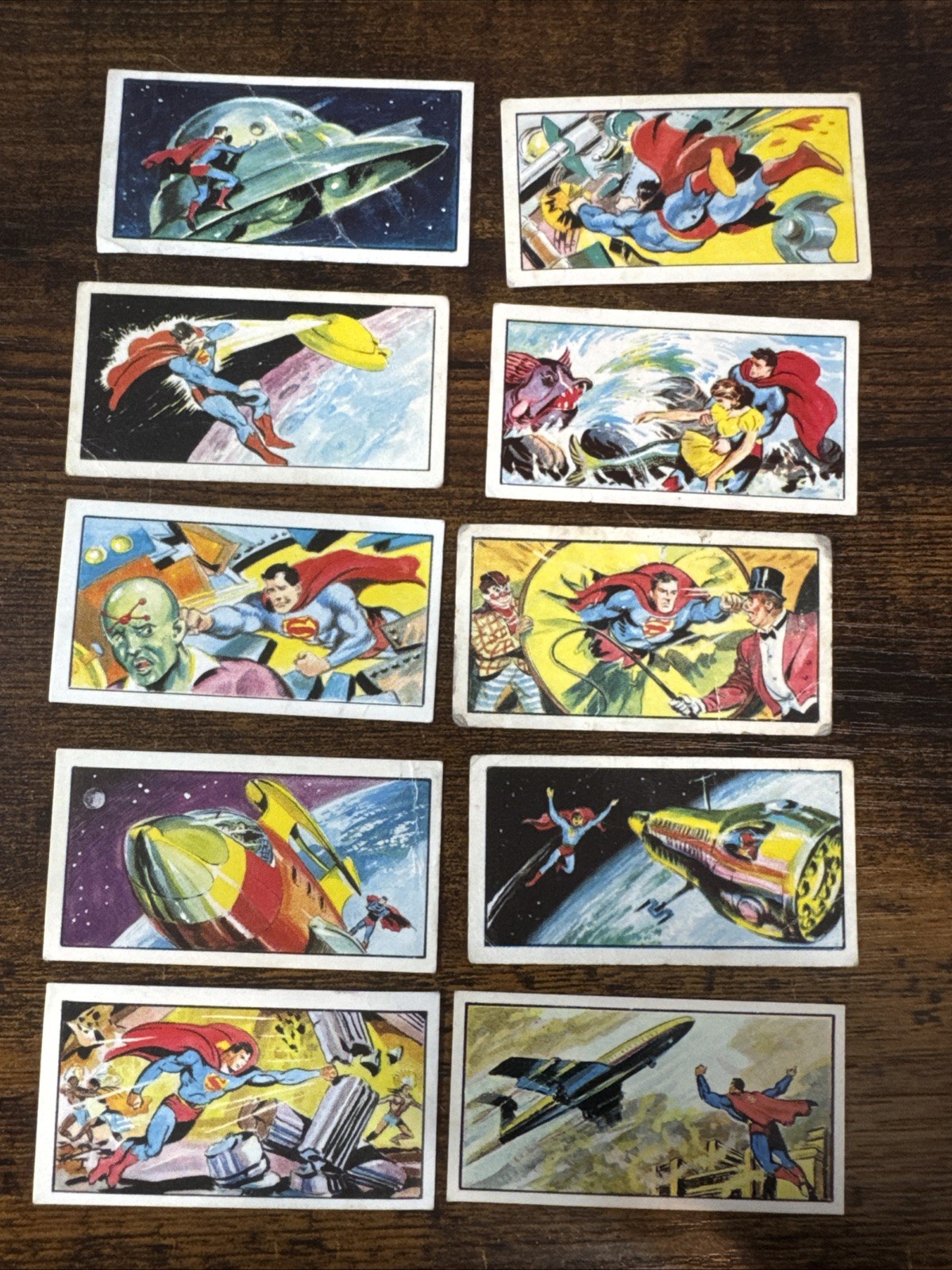 1967 primrose confectionary cards Part Set 10 Card Lot Superman