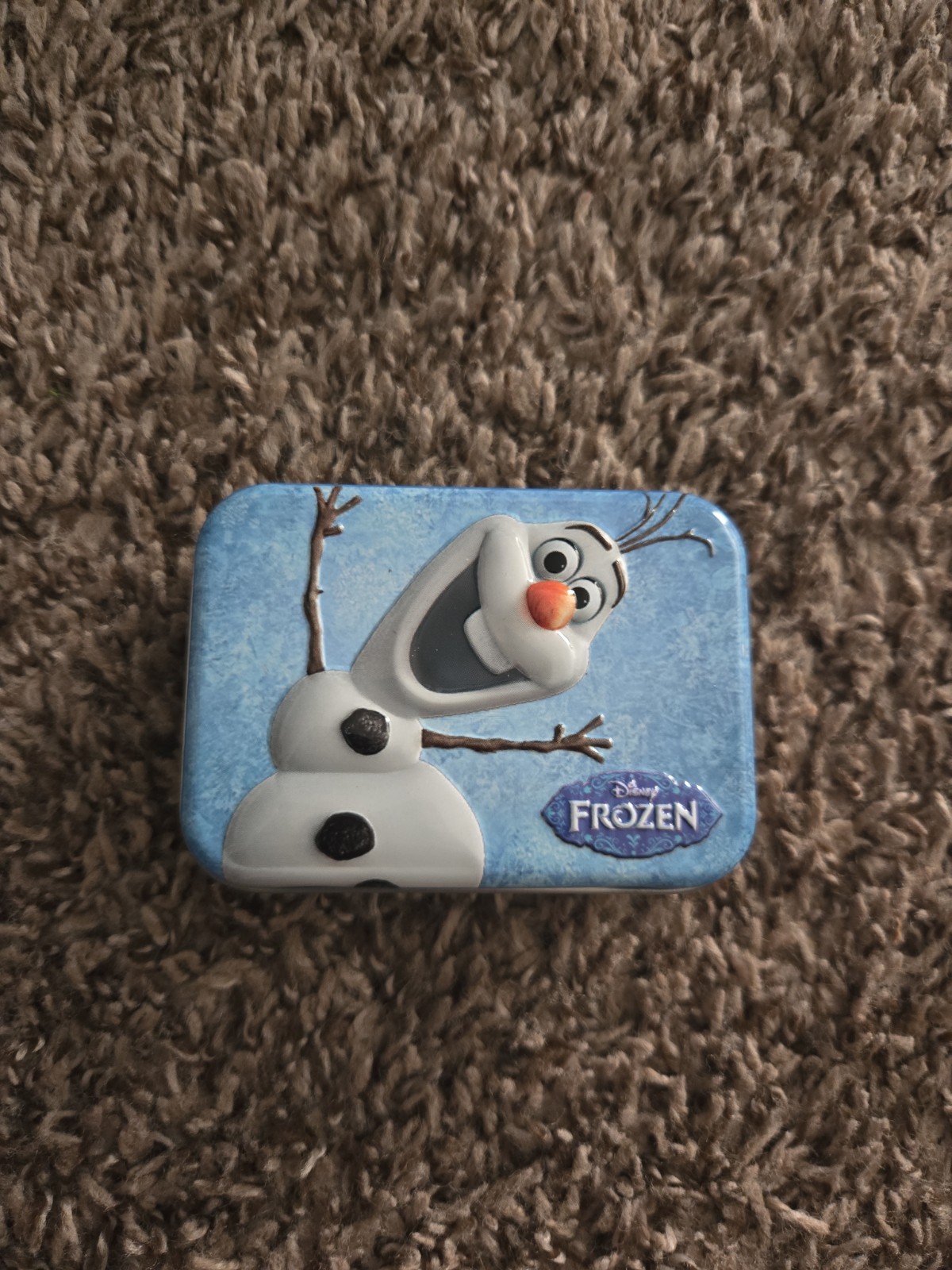 Vintage Olaf Frozen Mini Tin