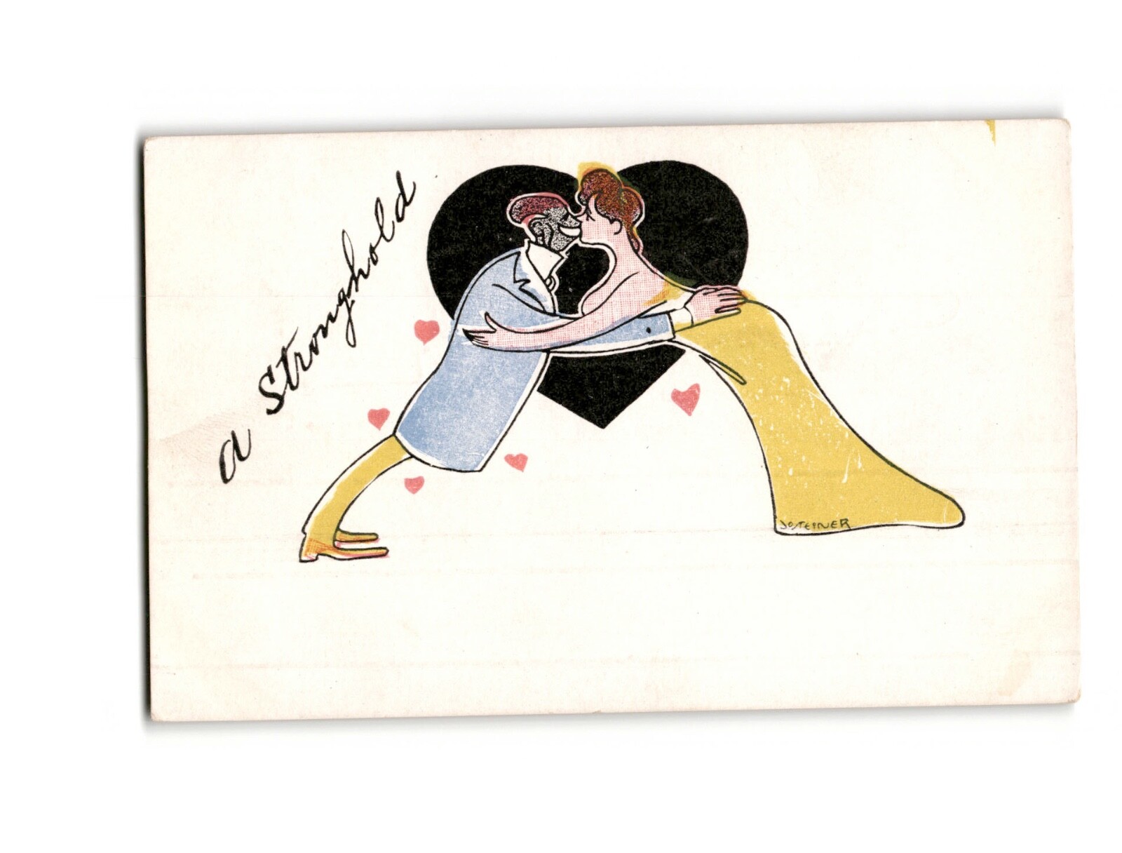 Vintage 1907-1915 Love Postcard “A Stronghold” Signed Steiner Divided Back