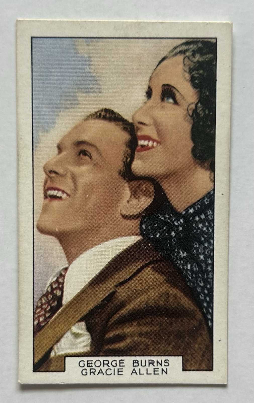 Gallaher Film Partners George Burns Gracie Allen Tobacco Card CC8 