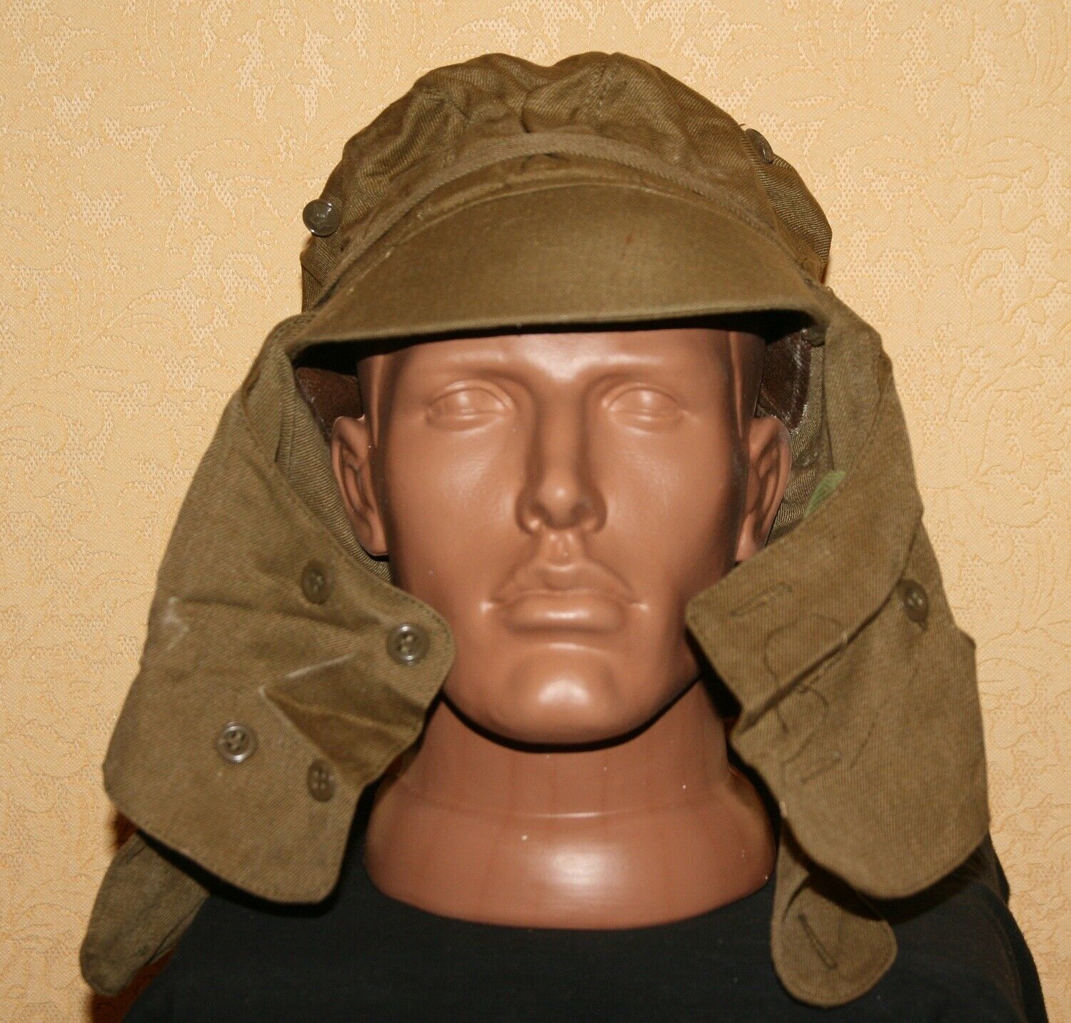 Vintage Original Soviet Union Army Military Soldier Cap For South Region Size 56
