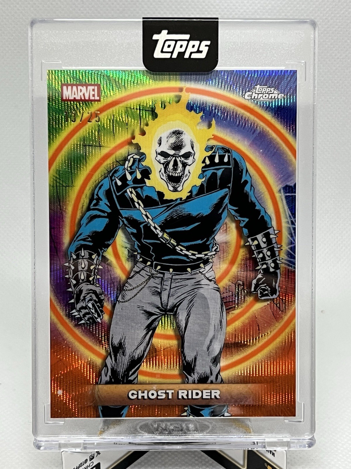 2026 Topps Mint Marvel Cerebro Ghost Rider Orange /25 SSP Encased Card X-men