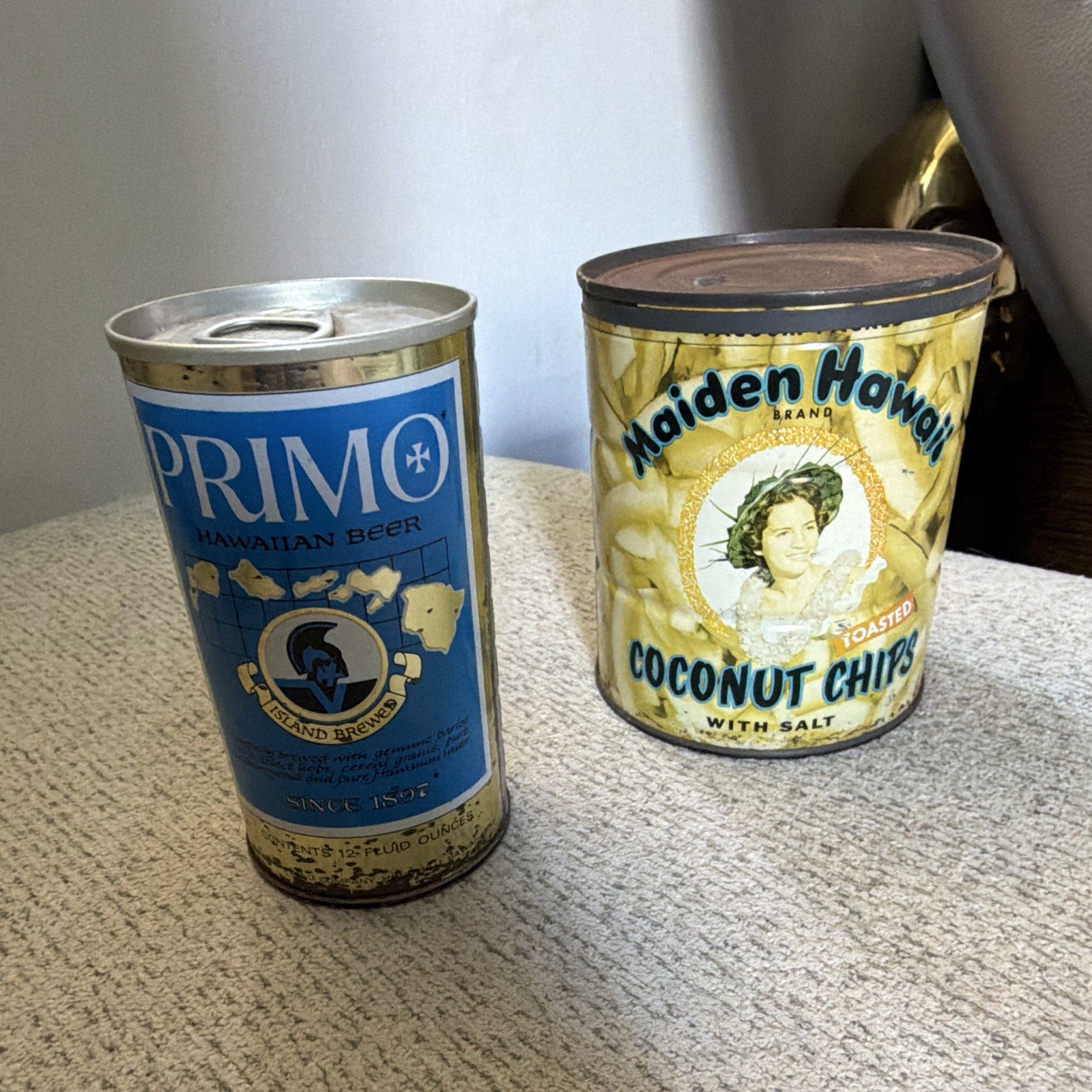 Vintage 1975 Primo Beer Can, Maiden Hawai\'i Can