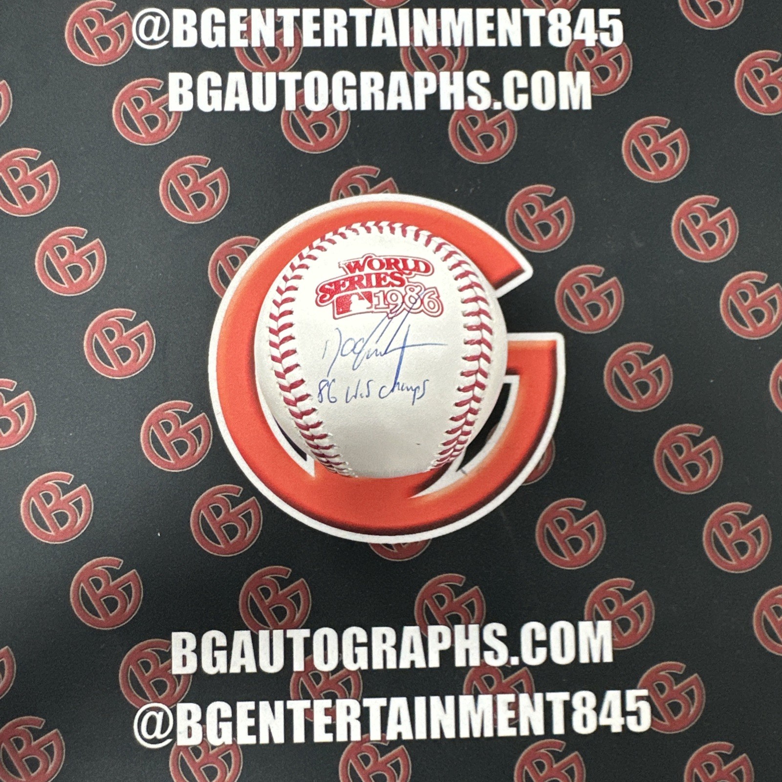 Doc Gooden Autographed New York Mets OMLB Inscribed 86 Champs Signed JSA COA