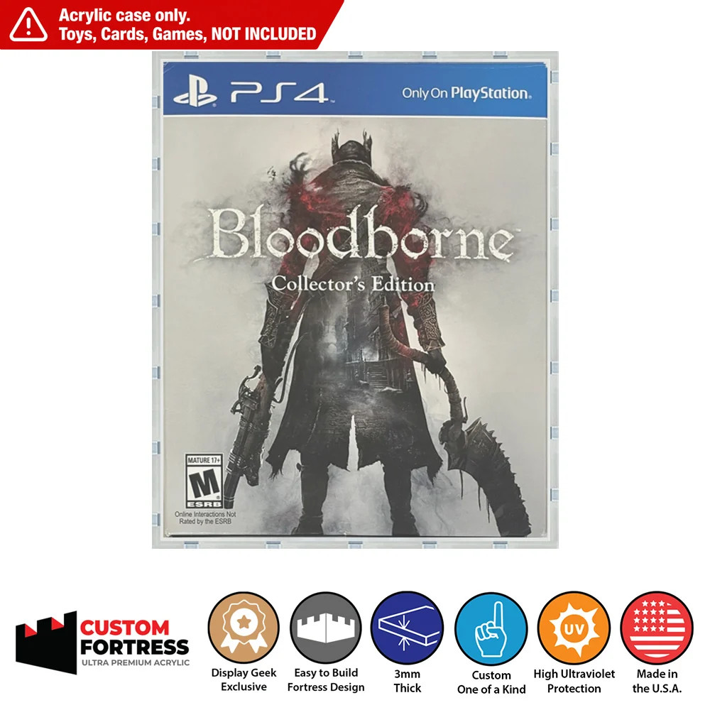 Custom Acrylic Hard Case for PS4 Bloodborne Collector's Edition Game Box