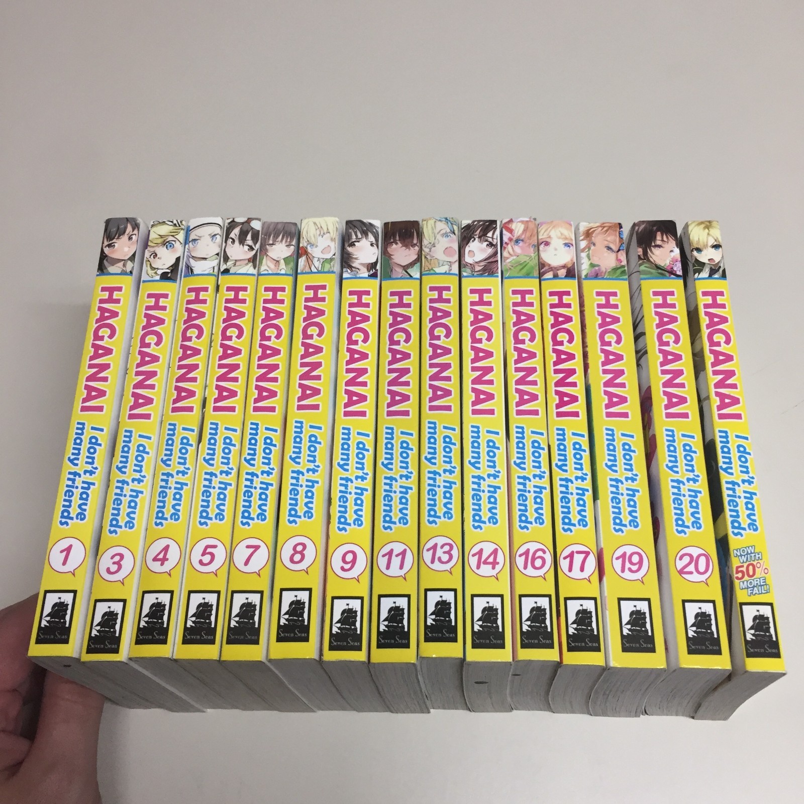 Haganai I Don\'t Have Many Friends Manga English Lot Starter Set Volumes Bundle
