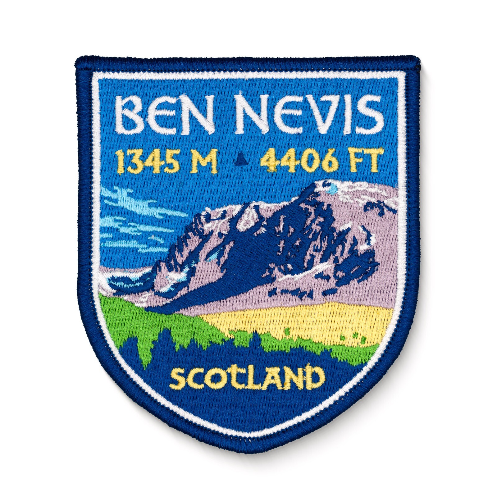 Ben Nevis Scotland UK Embroidered Iron On Patch
