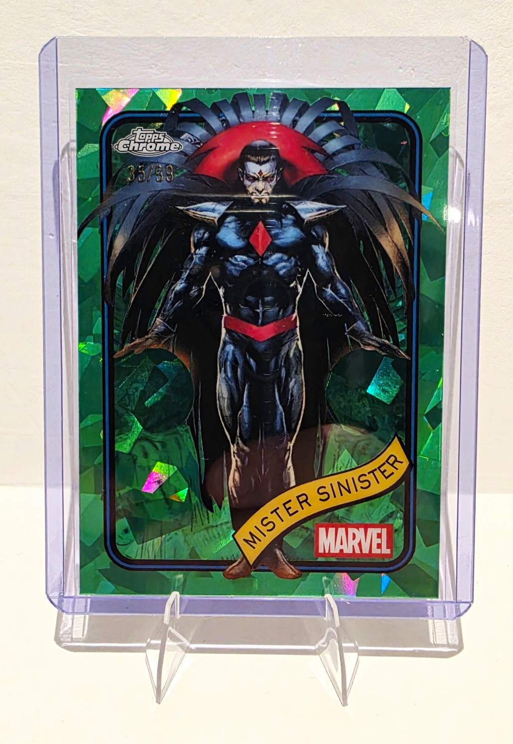 Topps 2025 Topps Chrome Marvel Mister Sinister #155 Green Parallel /99