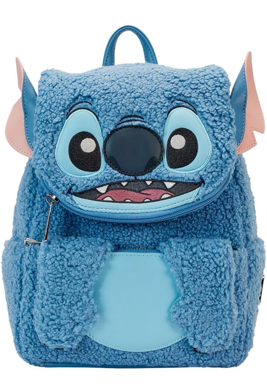 Loungefly Disney Lilo & Stitch Plush Sherpa Cosplay Mini Backpack NWT