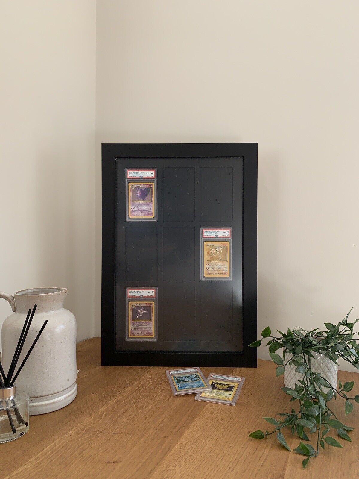 Framed Display for 9 Graded Cards - Sports, TCG, Pokemon, etc. ✨