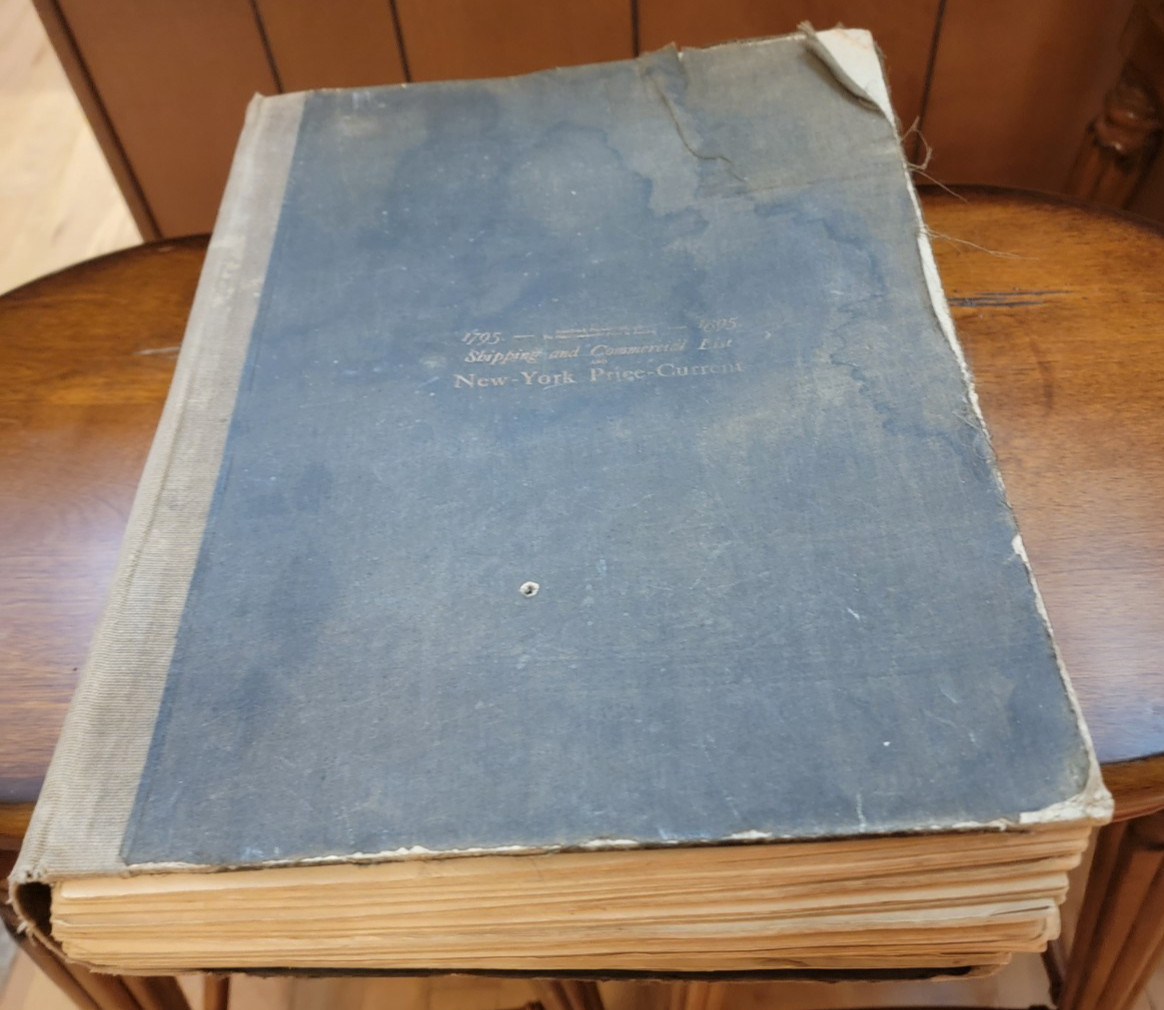 29 Origl Newspaper-Shipping & Commercial List+Binder-1895 New York Price Current