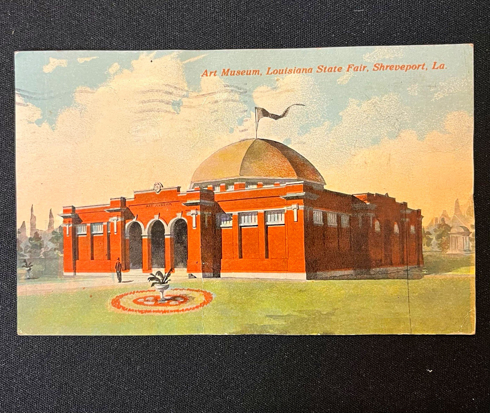 Art Museum, Louisiana State Fair Shreveport LA 1912 Divided Back VERY RARE P.C.