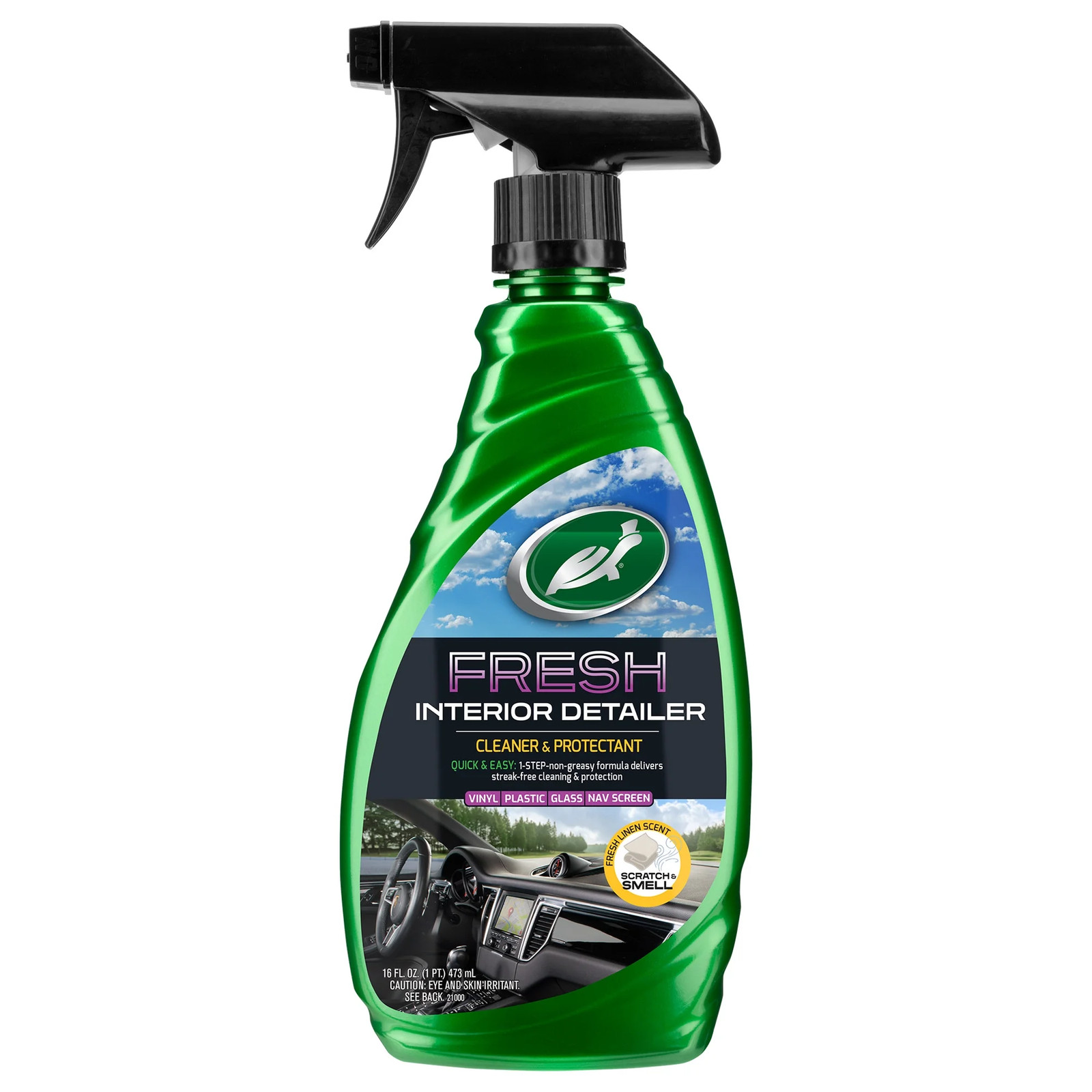 Turtle Wax Fresh Interior Detailer Multi Surface Cleaner, 16oz Trigger Spray