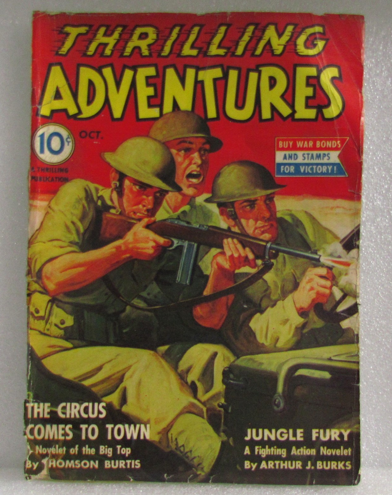 Thrilling Adventures Pulp Fiction Magazine Oct. 1942 Rare good Louis L'amour