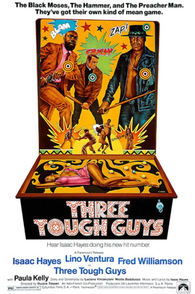 1974 Three Tough Guys  Movie Poster Metal Fridge Magnet 3x4 8440