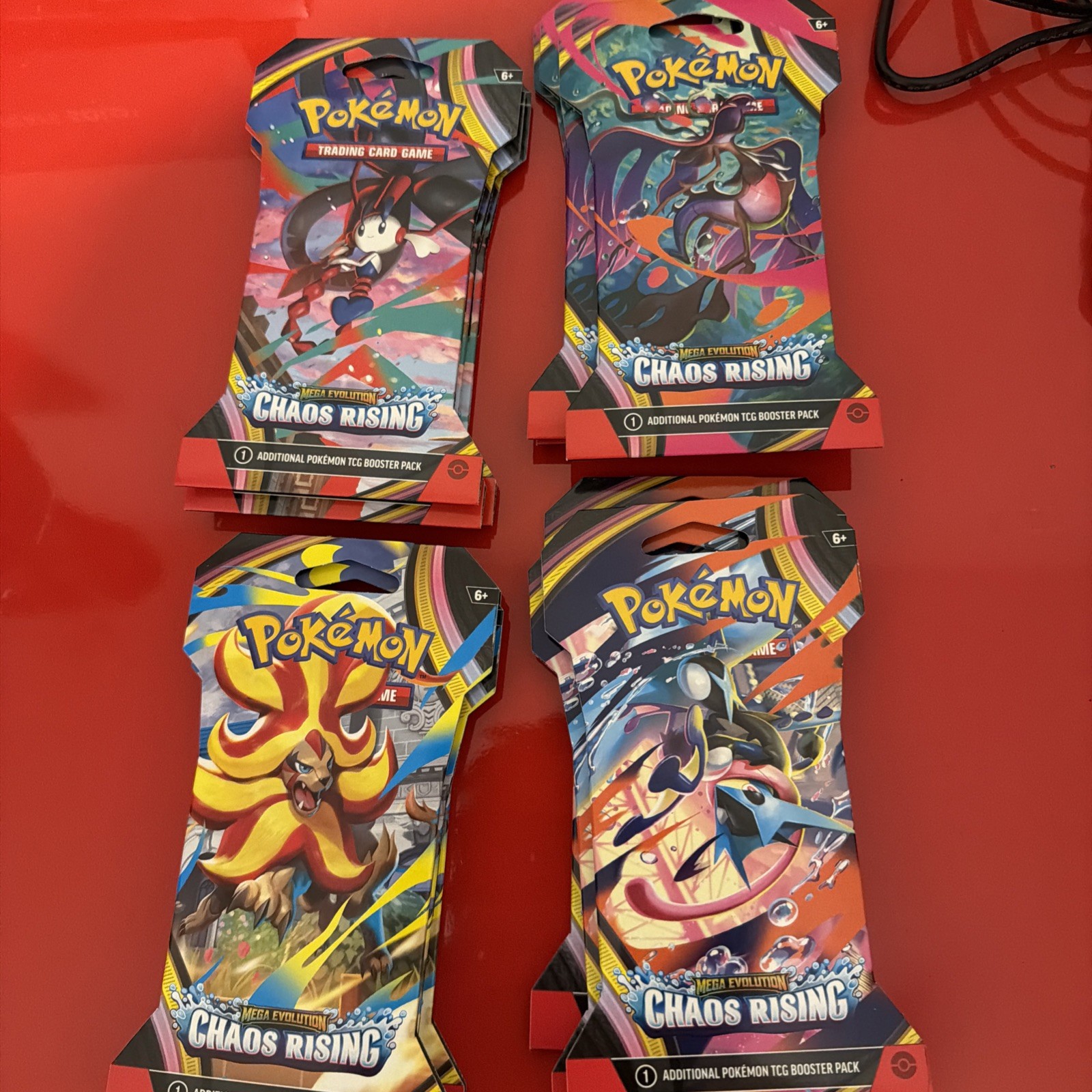Pokemon TCG: Chaos Rising Sleeved Booster Pack Art Set