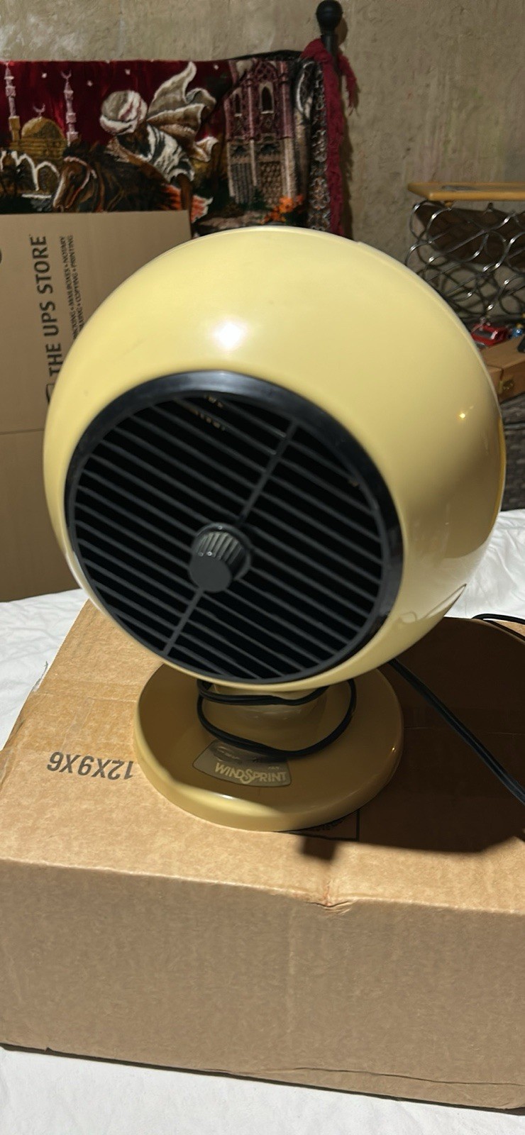 Vtg West Bend WindSprint Fan 5002 1980s Retro Space Age MCM Works