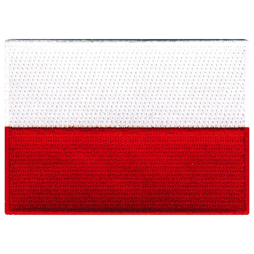 POLAND FLAG PATCH POLISH POLSKA TRAVEL SOUVENIR embroidered iron-on emblem NEW