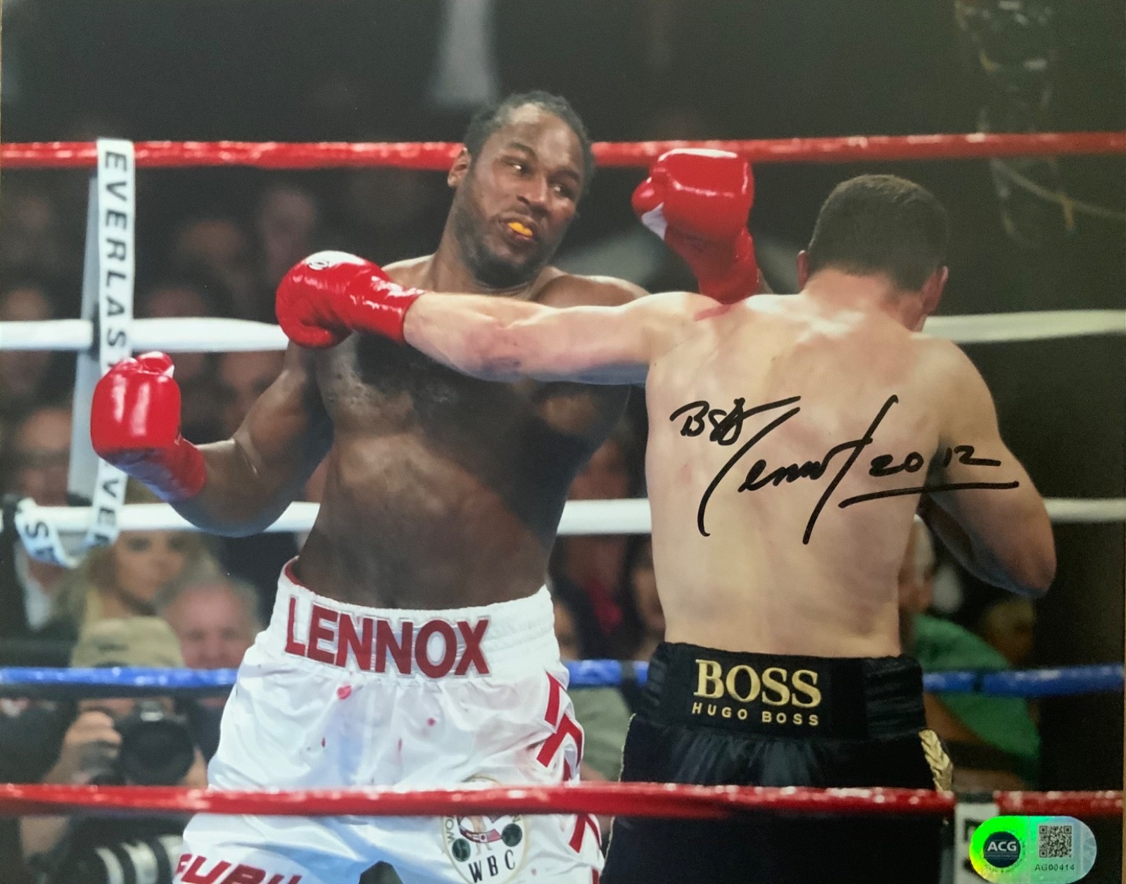 Lennox Lewis signed 10x8 photo A ACG CERTIFIED RACC Trusted Seller ACGCERT COA