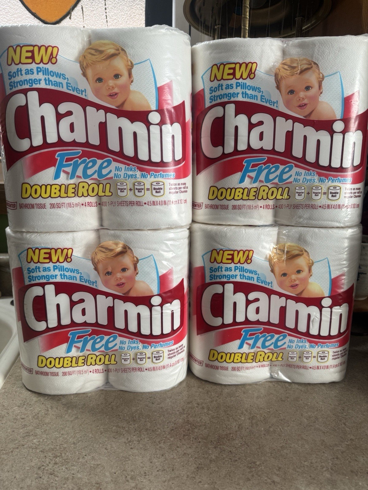 4 Vntg Charmin Toliet Paper Packs