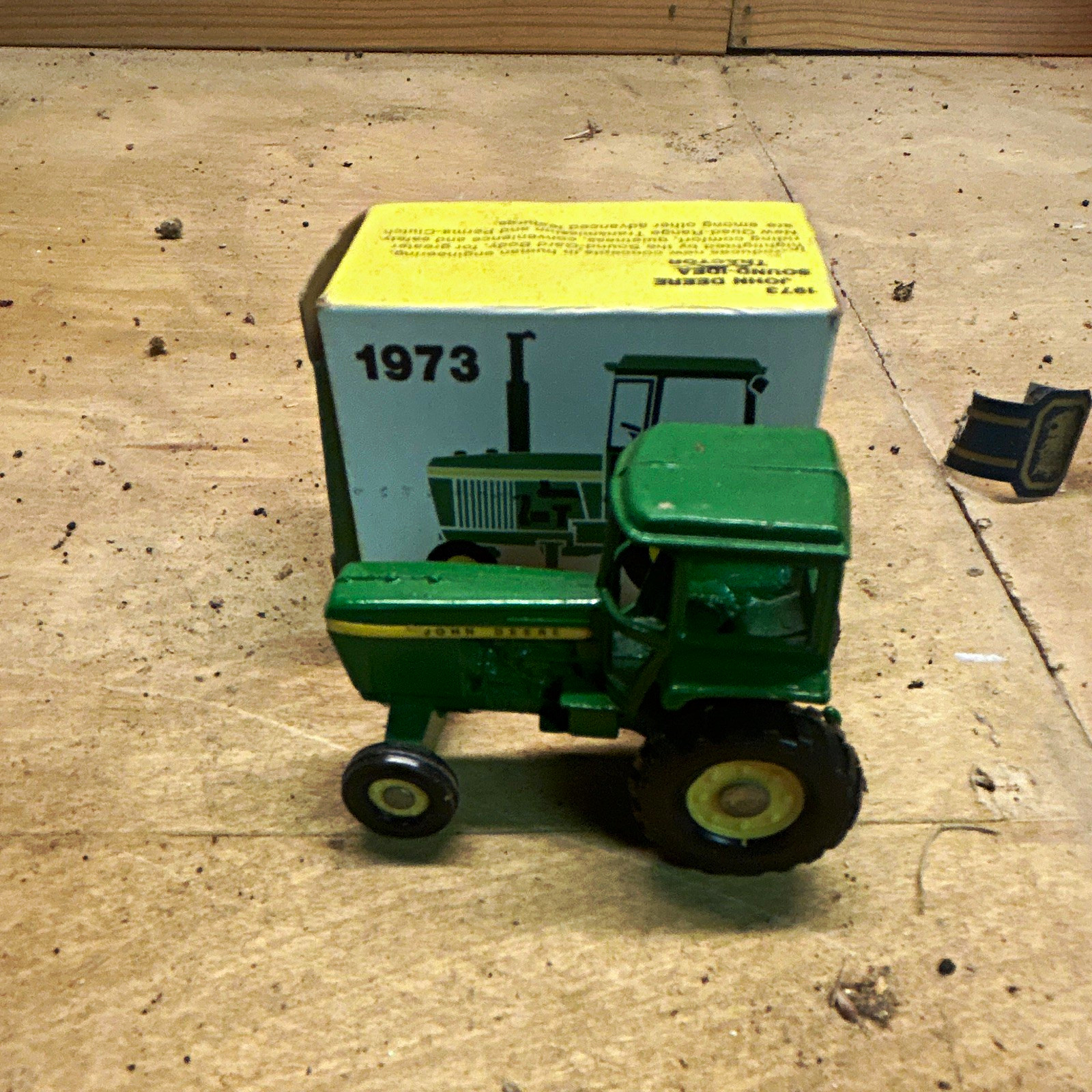 John Deere 1973 Sound-Idea Tractor Diecast Toy w/ Box, Agriculture Theme
