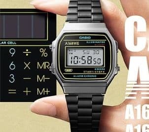 CASIO A168WE Wristwatch Unisex