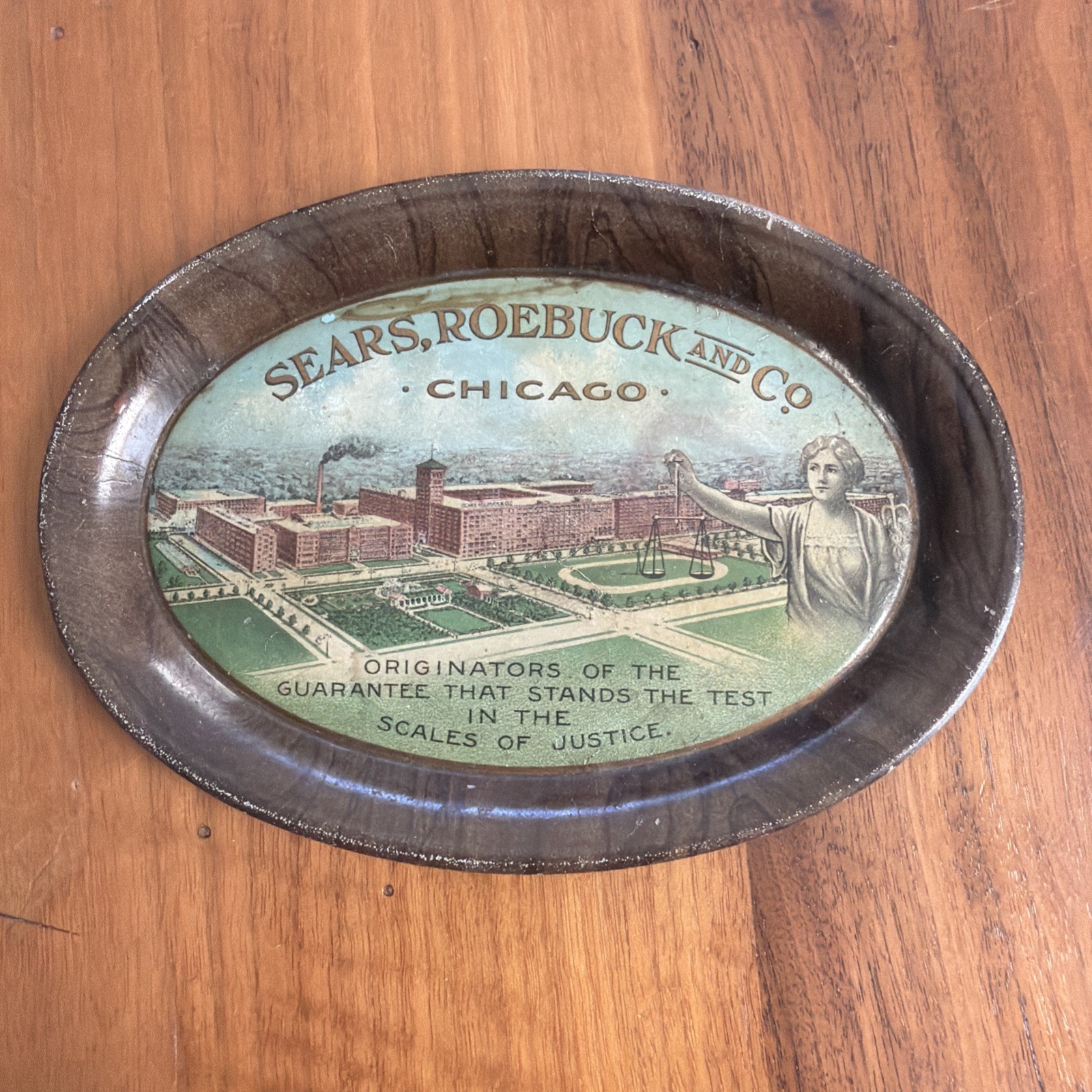 Antique Early 1900s Sears Roebuck Advertising Tip Tray – 