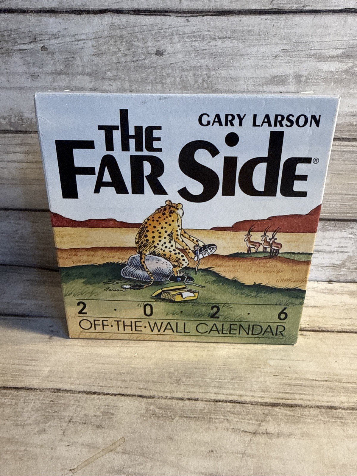 New The Far Side 2026 Off-The-Wall Desk Calendar Gary Larson 6x5 Ships Free