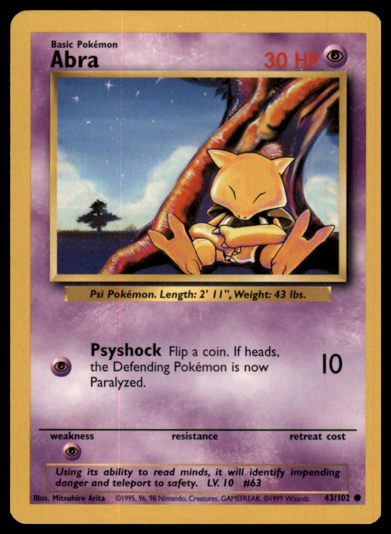 Base Set #043/102 Abra