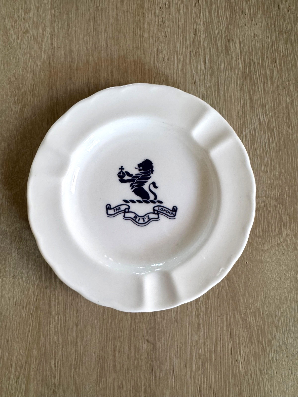 Vintage Ritz London Hotel Ashtray Royal Worcester Fine Bone China Catchall Dish