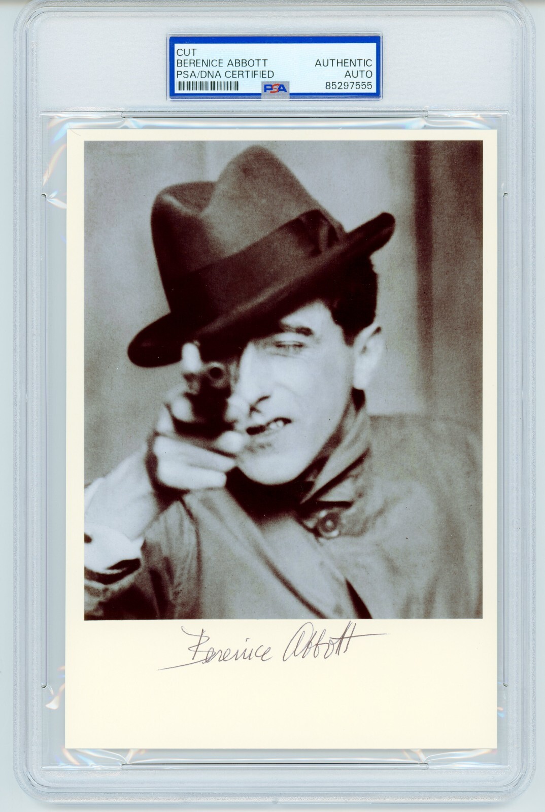Berenice Abbott ~ Signed Autographed Jean Cocteau Signature ~ PSA DNA Encased