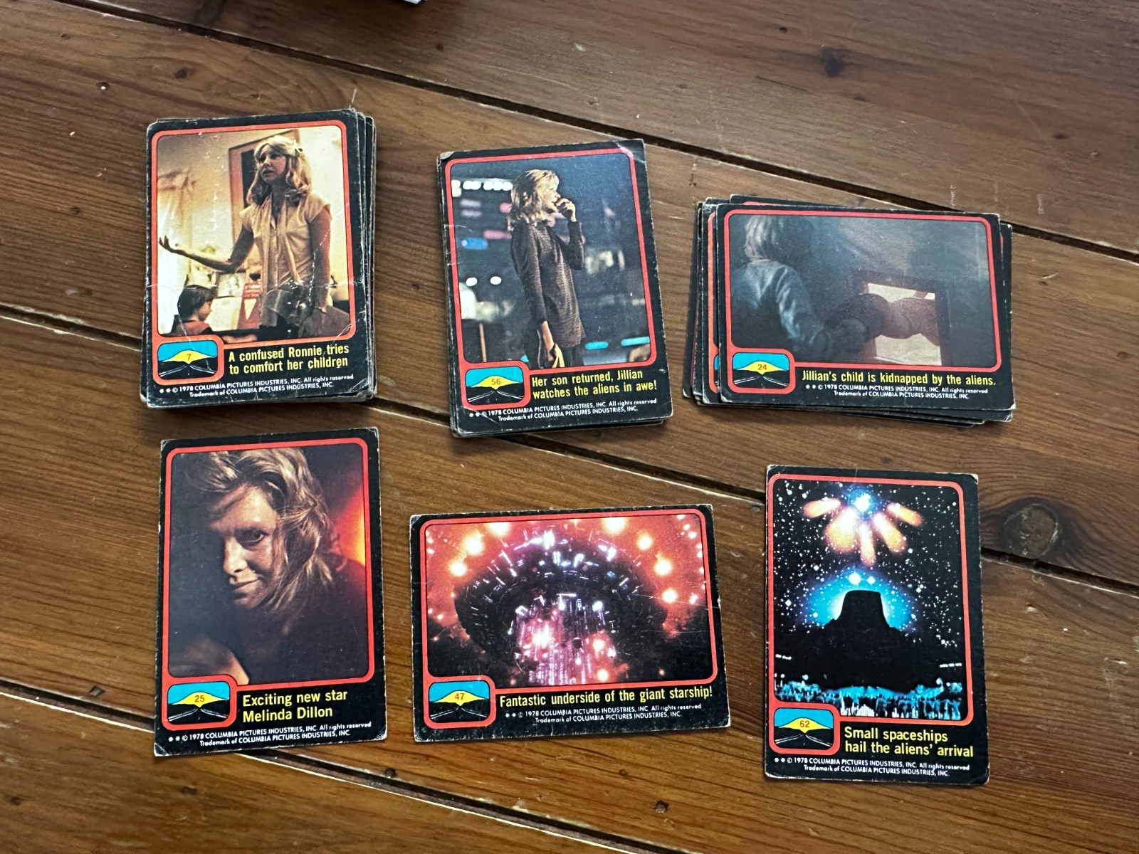 1978 Steven Spielberg\'s Close Encounters of the Third Kind movie cards -33 cards