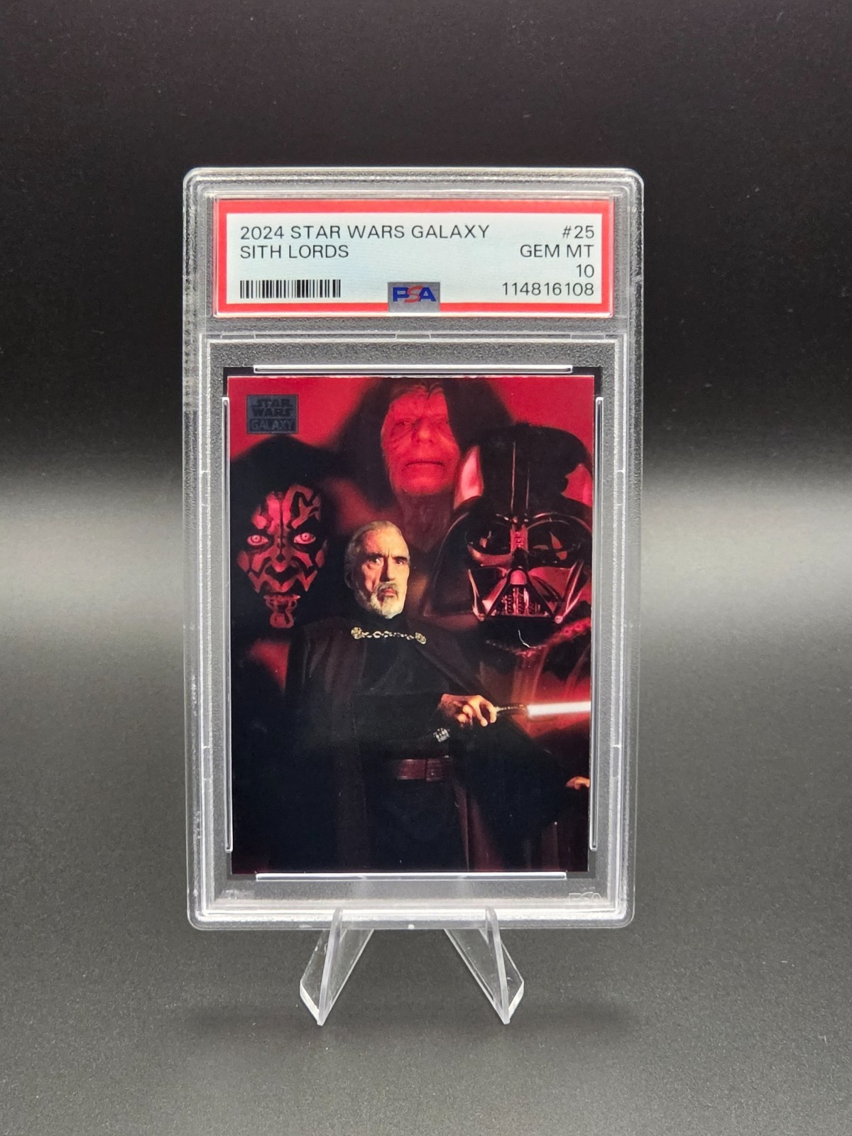 2024 Topps Chrome Star Wars Galaxy Sith Lords PSA 10