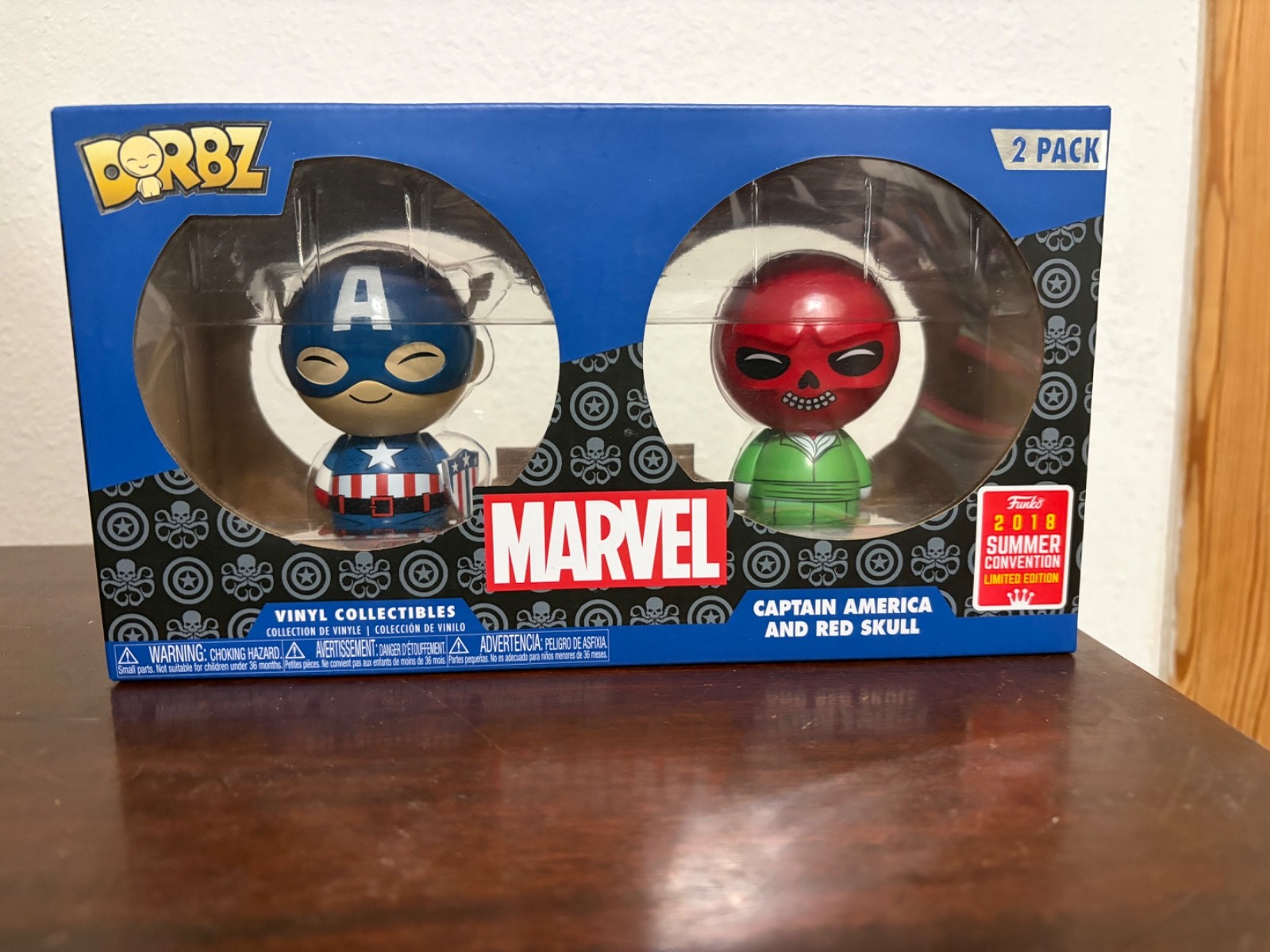 Captain America and Red Skull Dorbz Vinyl Figure SDCC 2018 Exclusive 