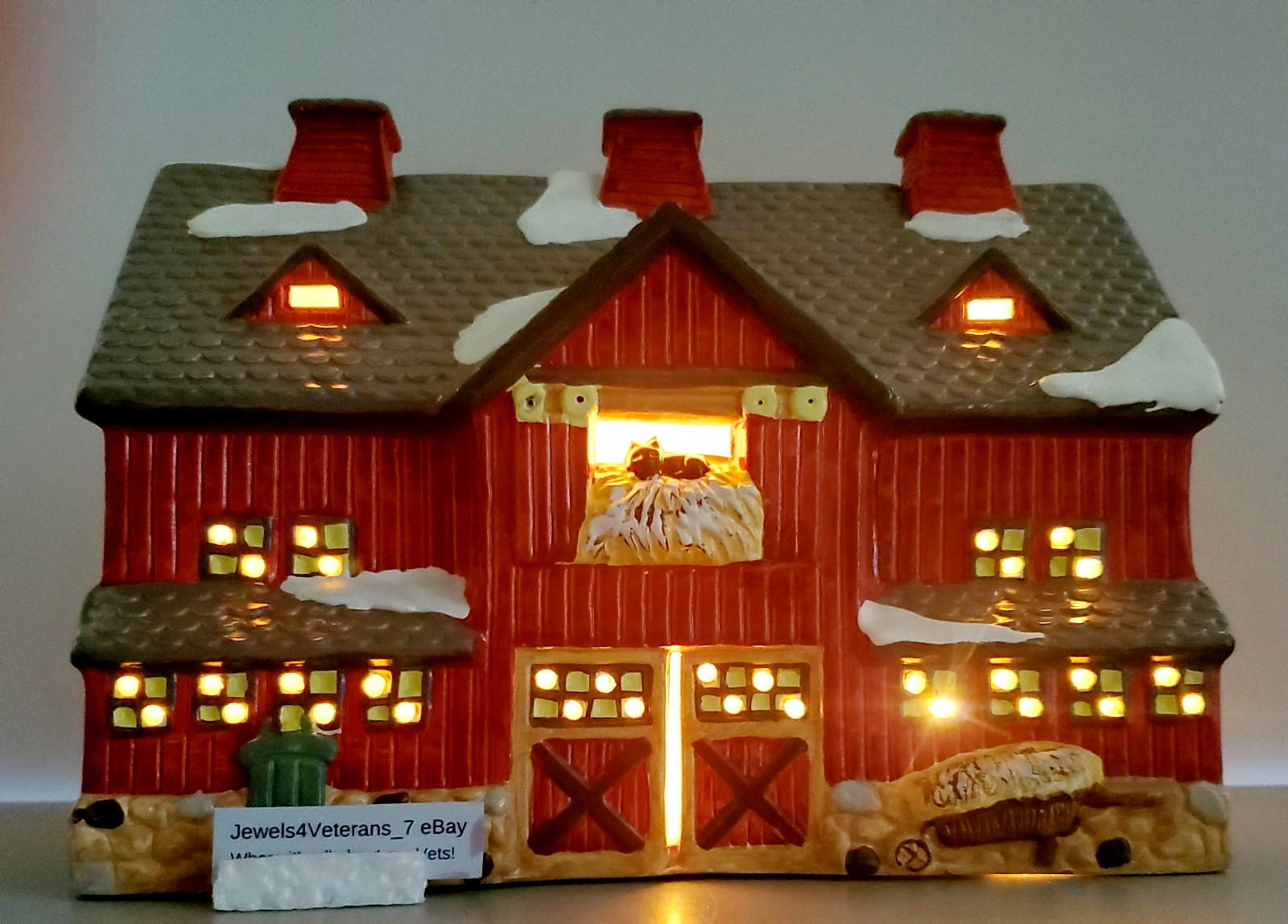 Department 56 Snow Village Red Barn #5081-4 Retired💖Vintage